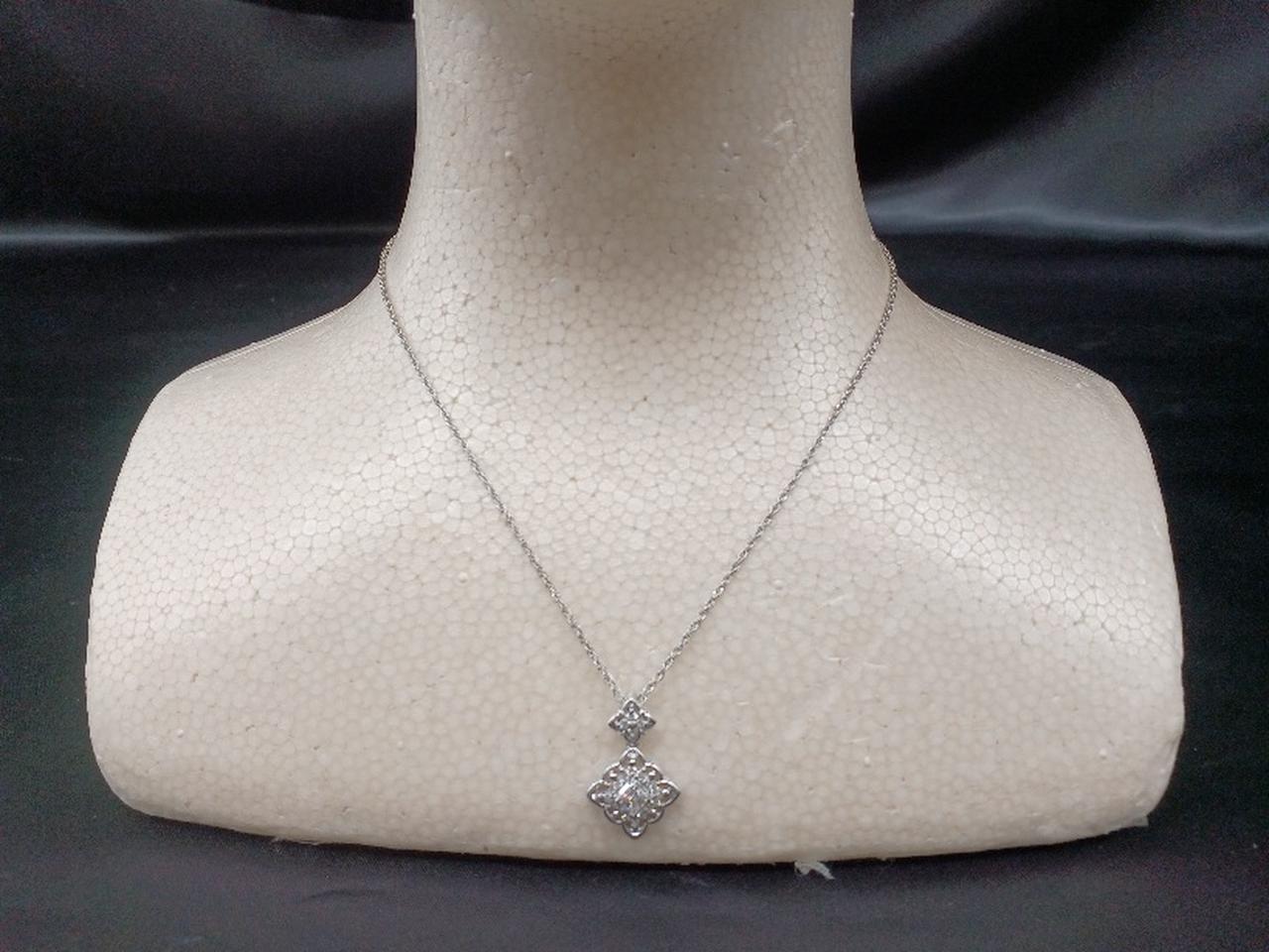 PT900+PT850|ダイヤ付プラチナネックレス|HARDOFFオフモール（オフモ