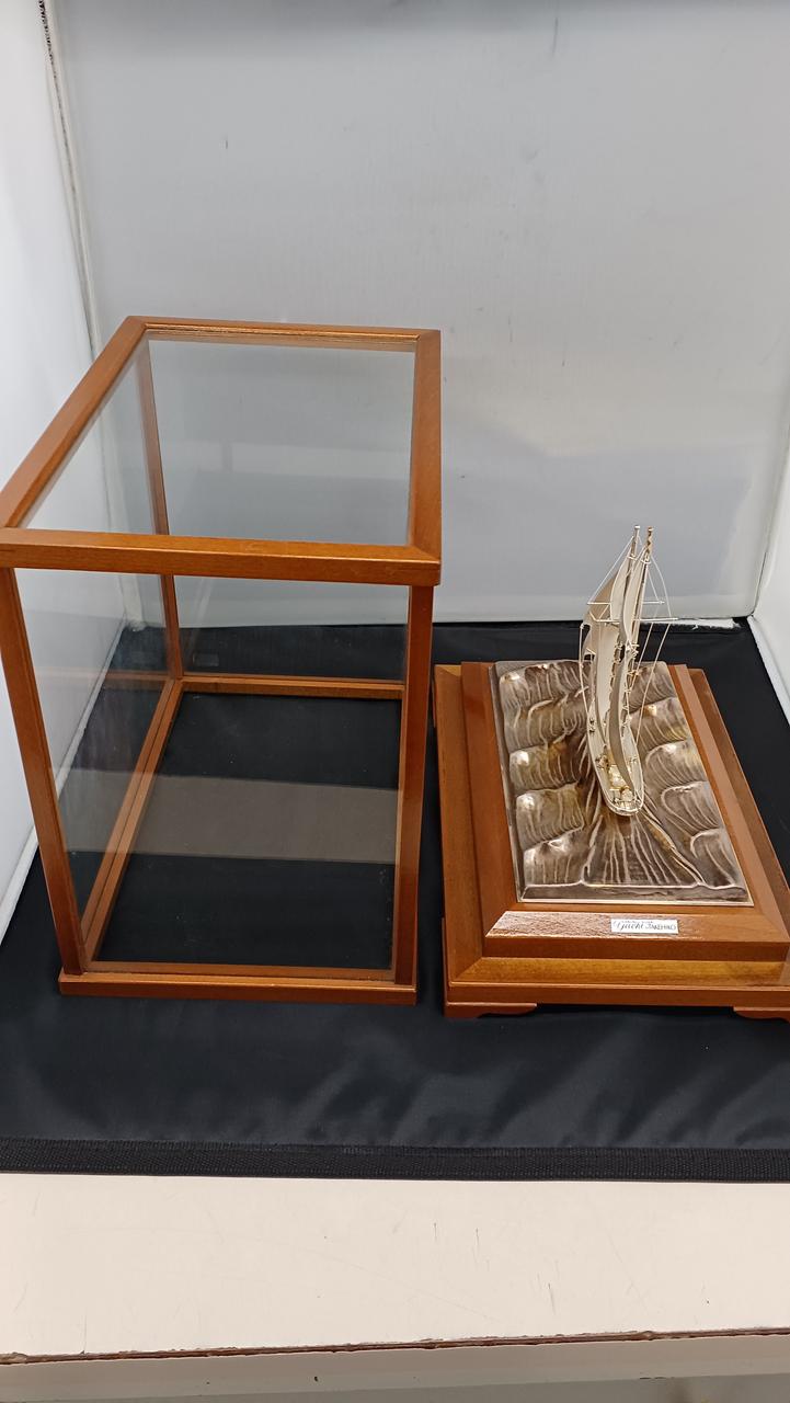 純銀製 屯栄 ヨット 本体重量 54g 刻印 額装 縦14cm横12.5cm TAKEHIKO|銀製ヨット模型|HARDOFFオフモール（オフモ）|2032150000121443