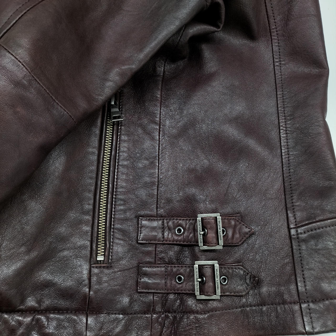 極希少✨ バーバリーブラックレーベル ラムレザー ジャケット M ブラウン バーバリーブラックレーベル(BURBERRY BLACK LABEL)|ラムレザー