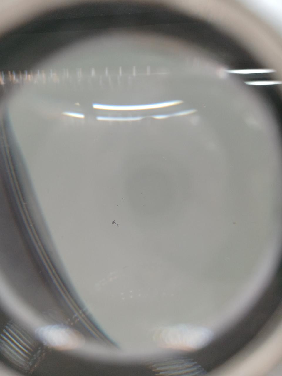 左レンズ下部分に黒い汚れあり。