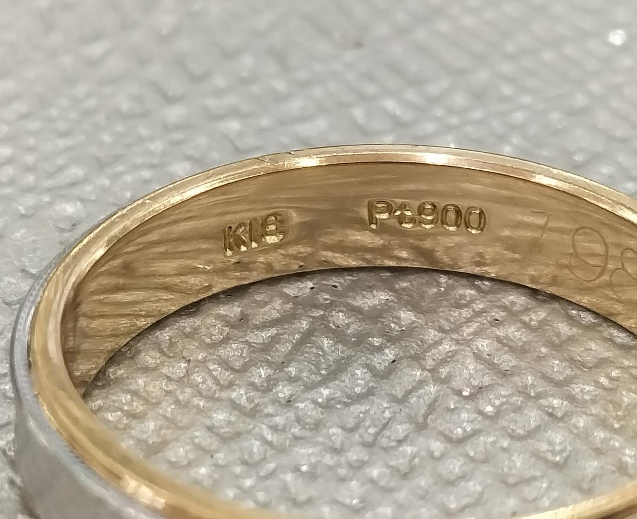 金プラチナ刻印。