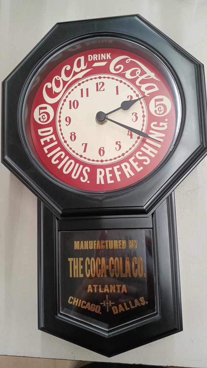 リズム時計　コカ・コーラ 100周年記念　振り子時計 Coca Cola (コカコーラ)100周年 振り子時計 動作未確認