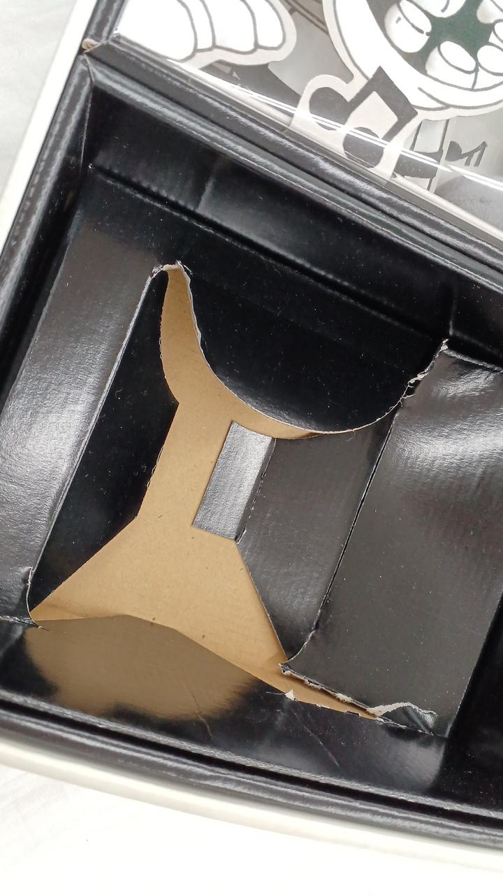 箱に切れがあります