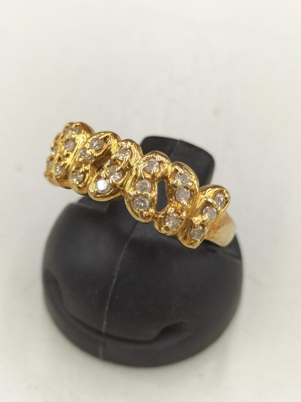 K18　総3.0g　0.24ct　#9