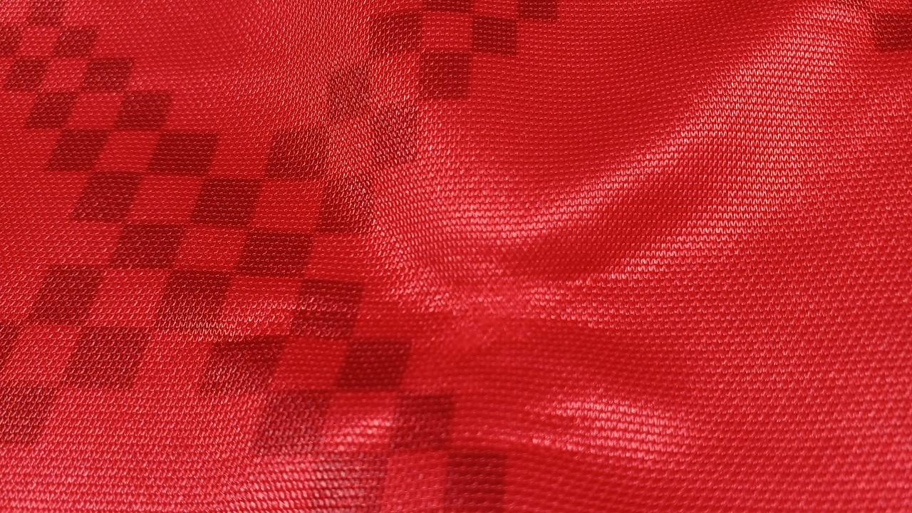 背面右下方に毛羽立ちがあります。