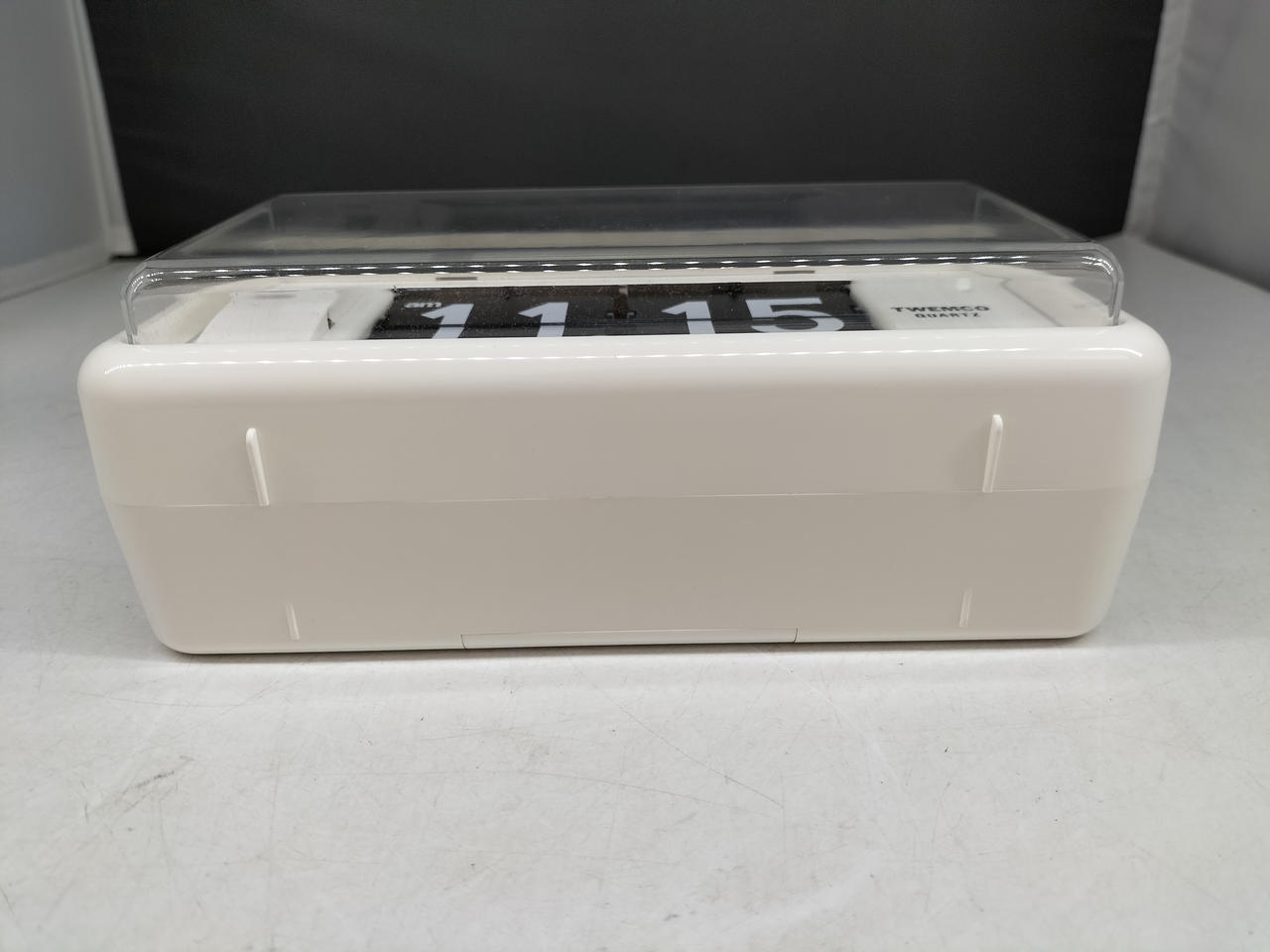 TWEMCO アラームクロック　ホワイト　パタパタ時計　白　トゥエンコ TWEMCO|土トゥエンコ パタパタアラームクロック 白 可動品