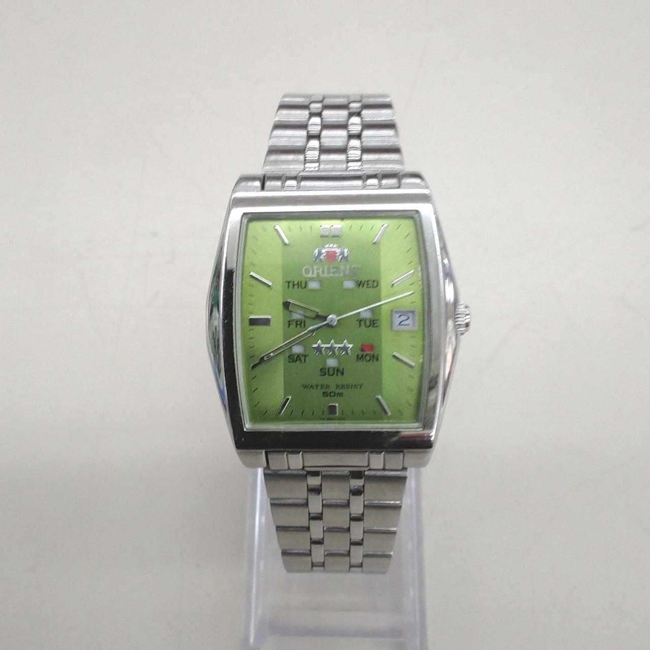 ORIENT 自動巻き腕時計 緑文字盤