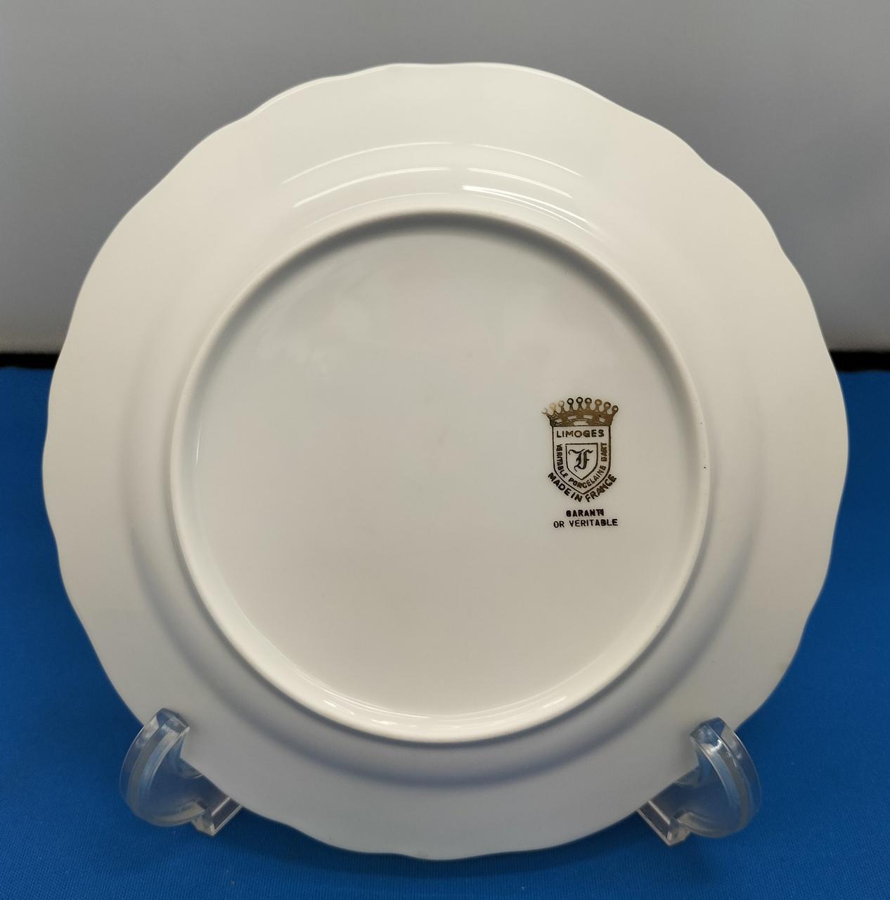 maman様2枚おまとめ　Limoges【リモージュ】スミレのデザートプレート maman様2枚おまとめ Limoges【リモージュ】スミレのデザート