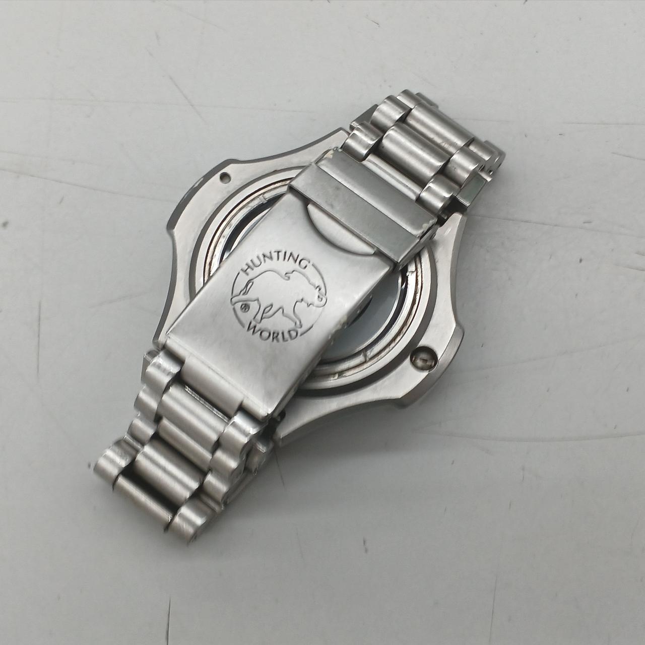 ▲HUNTING WORLD/ハンティングワールド クォーツ HWL11C HUNTING WORLD|ハンティングワールド クォーツ コンパスウォッチ 方位