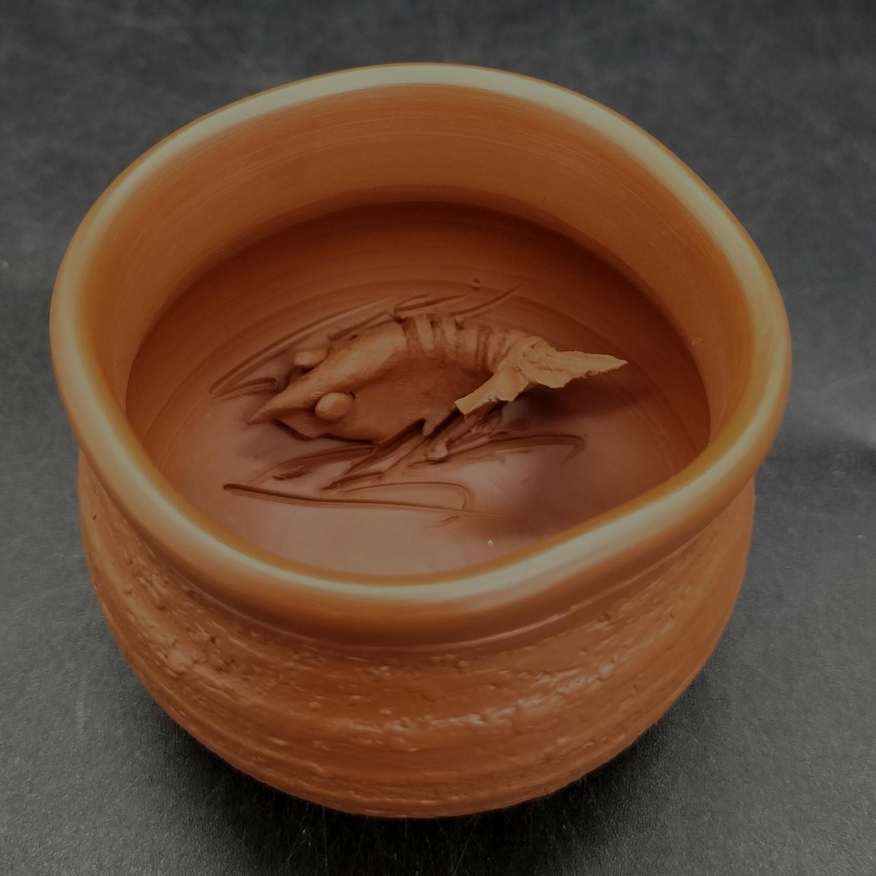 中に海老が施されています。