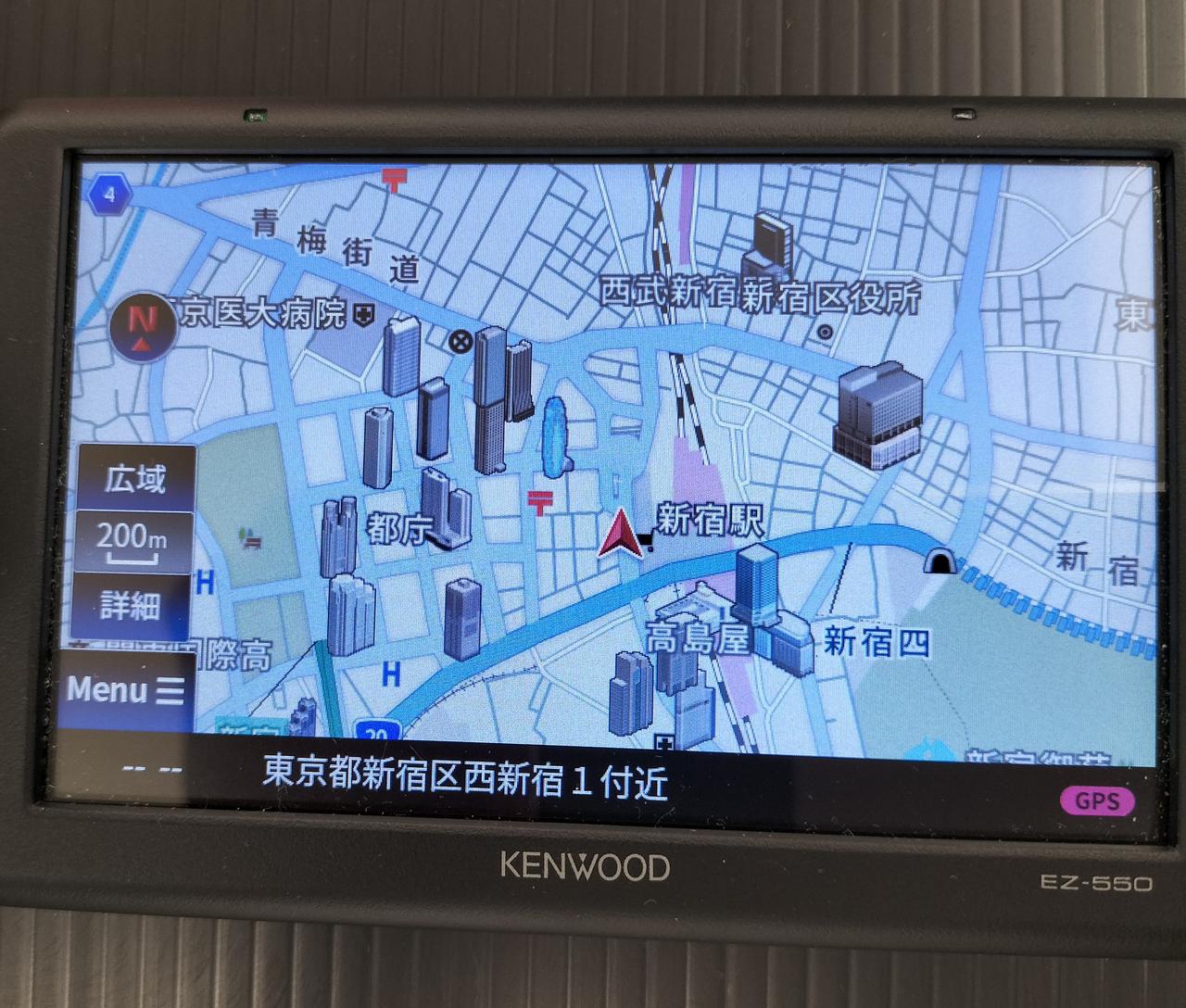 KENWOOD EZ-550 カーナビ オンダッシュ KENWOOD ケンウッド カーナビ