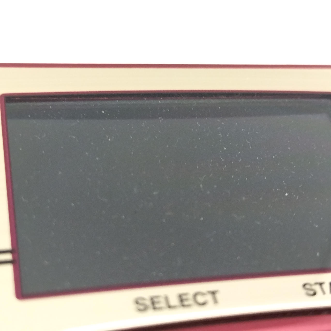 画面内のホコリ