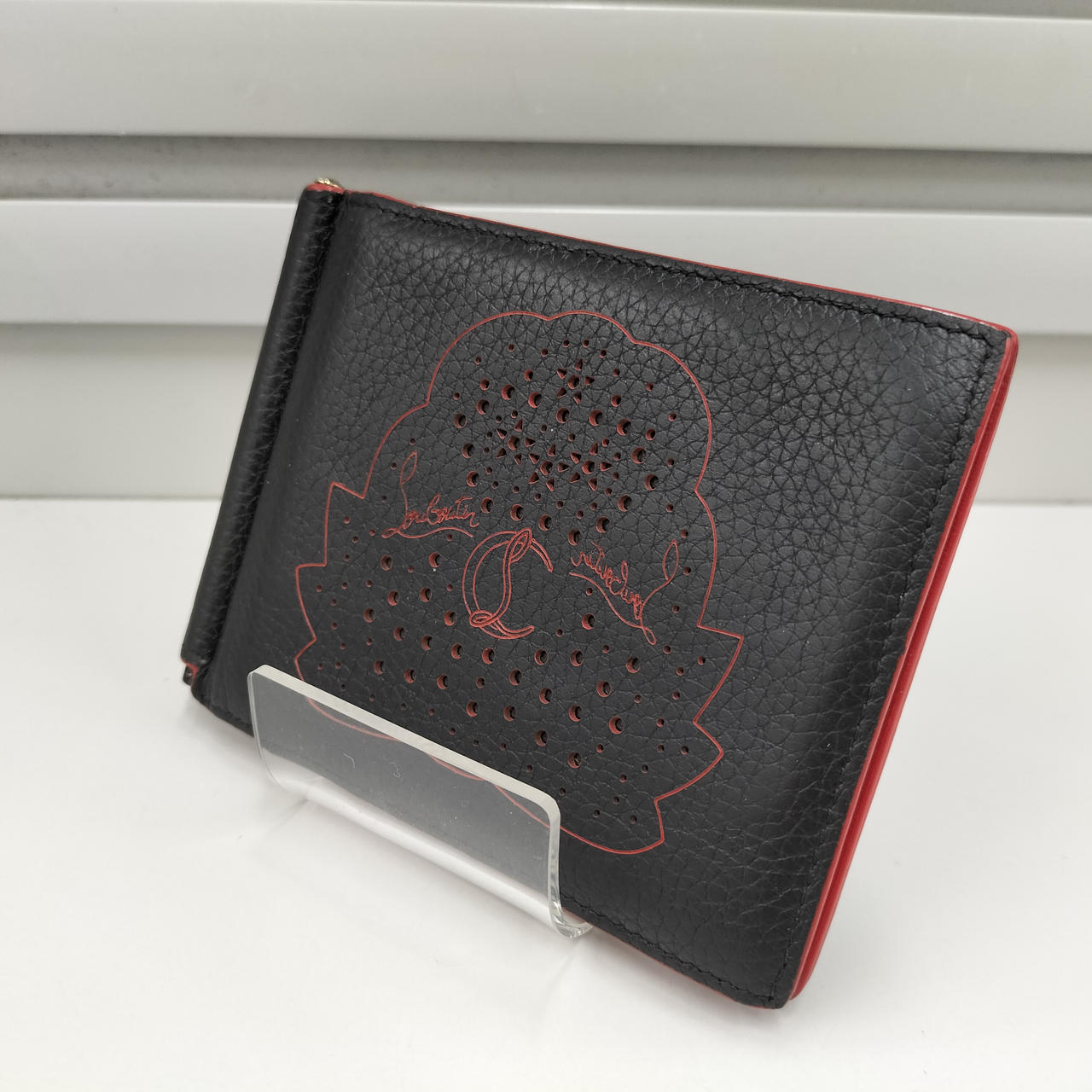 【全出品9/15日まで‼️】 Christian Louboutin ケース CRISTIAN LOUBOUTIN|マネークリップ付 カードケース|【ハードオフ公式