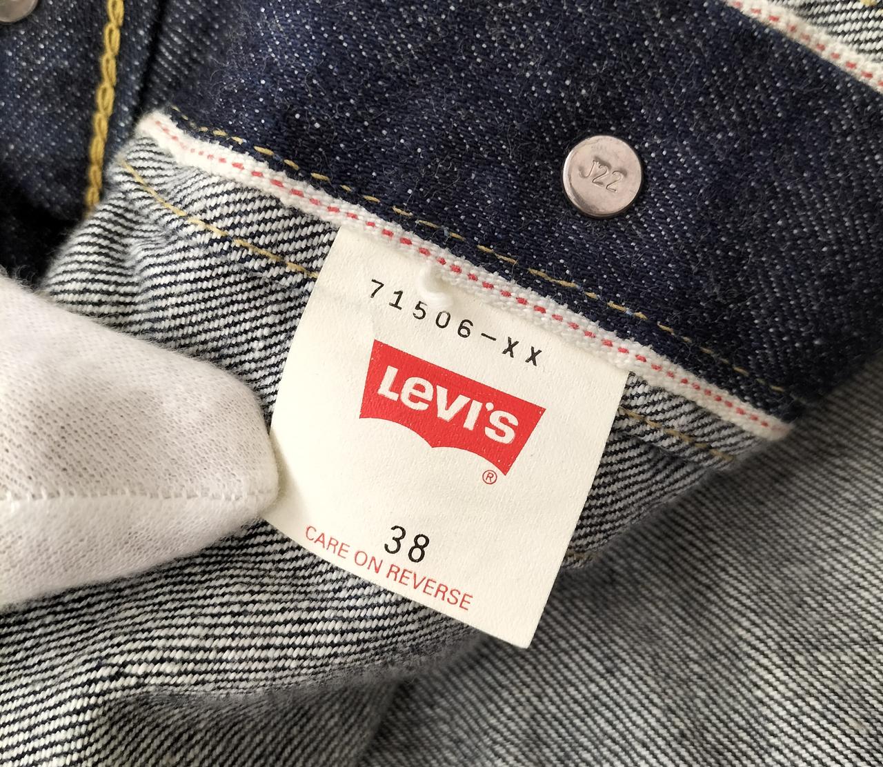 Levi’s 71506XX 1st J22刻印 サイズ38 デニムジャケット LEVI'S(リーバイス)ヴィンテージ1stジャケット・1940年復刻モデル