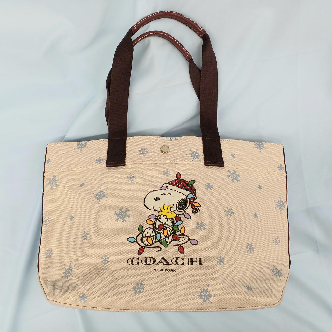 新品・未使用Coach スヌーピー刺繍トートバッグコーチ COACH（コーチ） 新作セール 超レアなアイテム COACHxスヌーピー