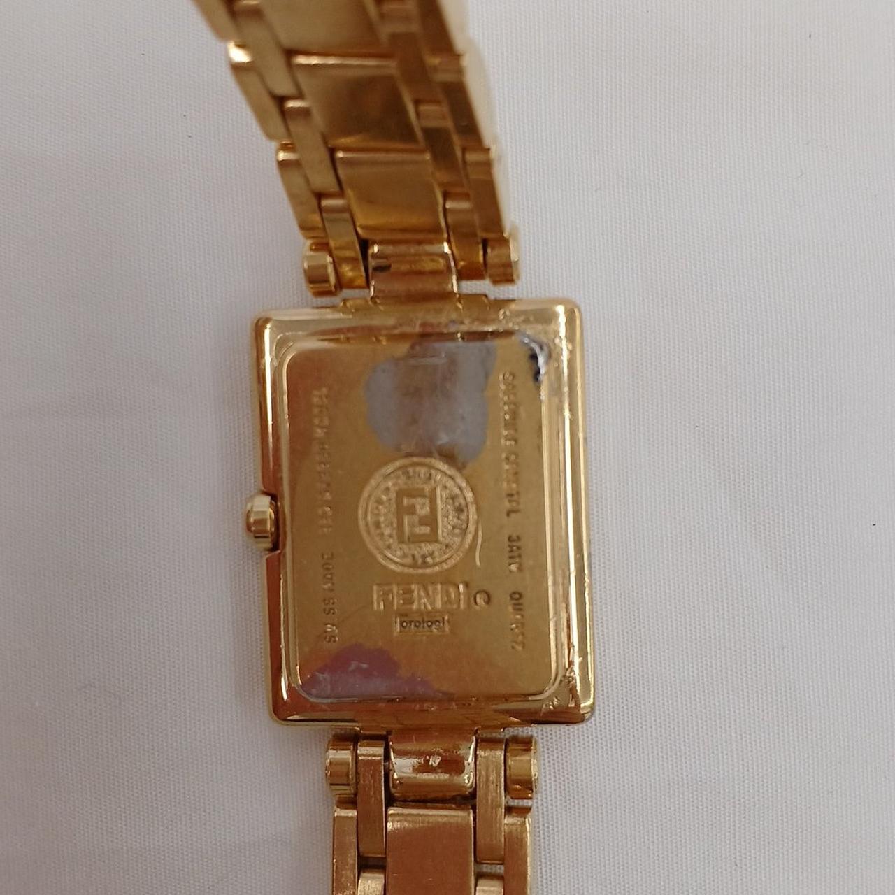 裏蓋メッキ落ち、傷有