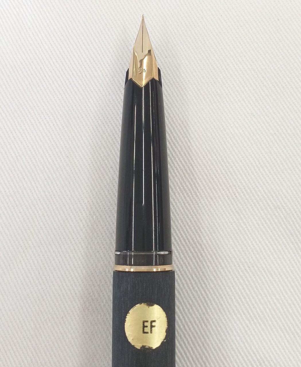 美品　MONTBLANC グレー EF 万年筆　585 MONTBLANC/モンブラン EF 585 14K 227 GERMANY ドイツ 万年筆 ケース