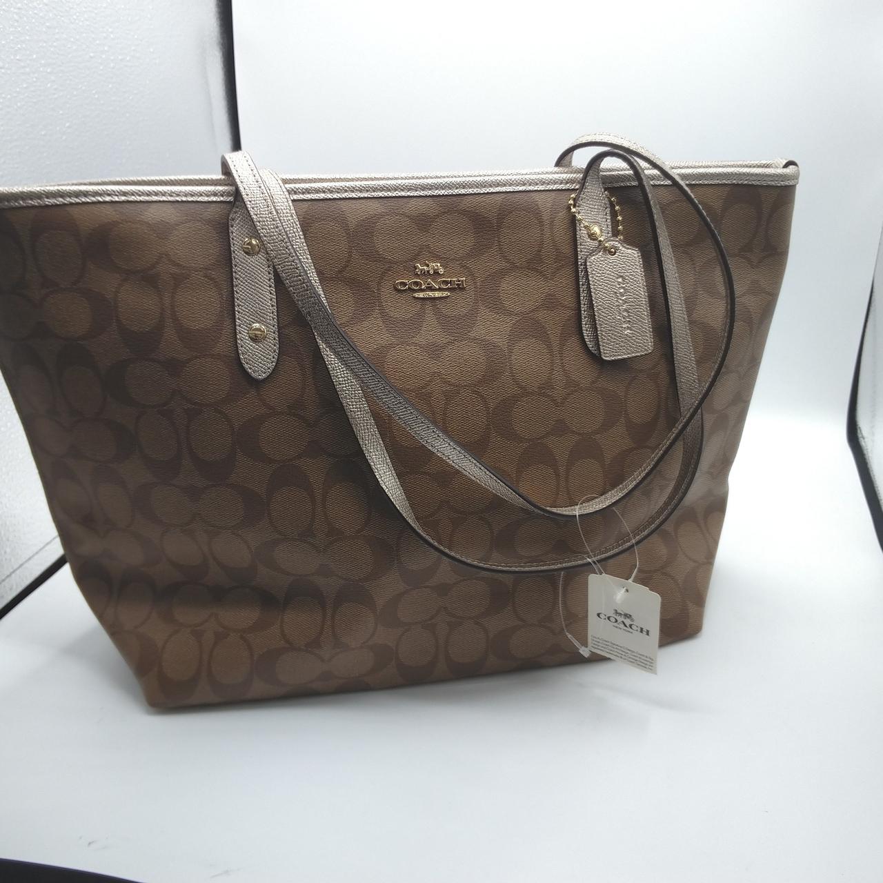 COACH シグネチャー ブラック レディース トートバッグ 9158 COACH シグネチャー ブラック レディース トートバッグ 9158 - メルカリ
