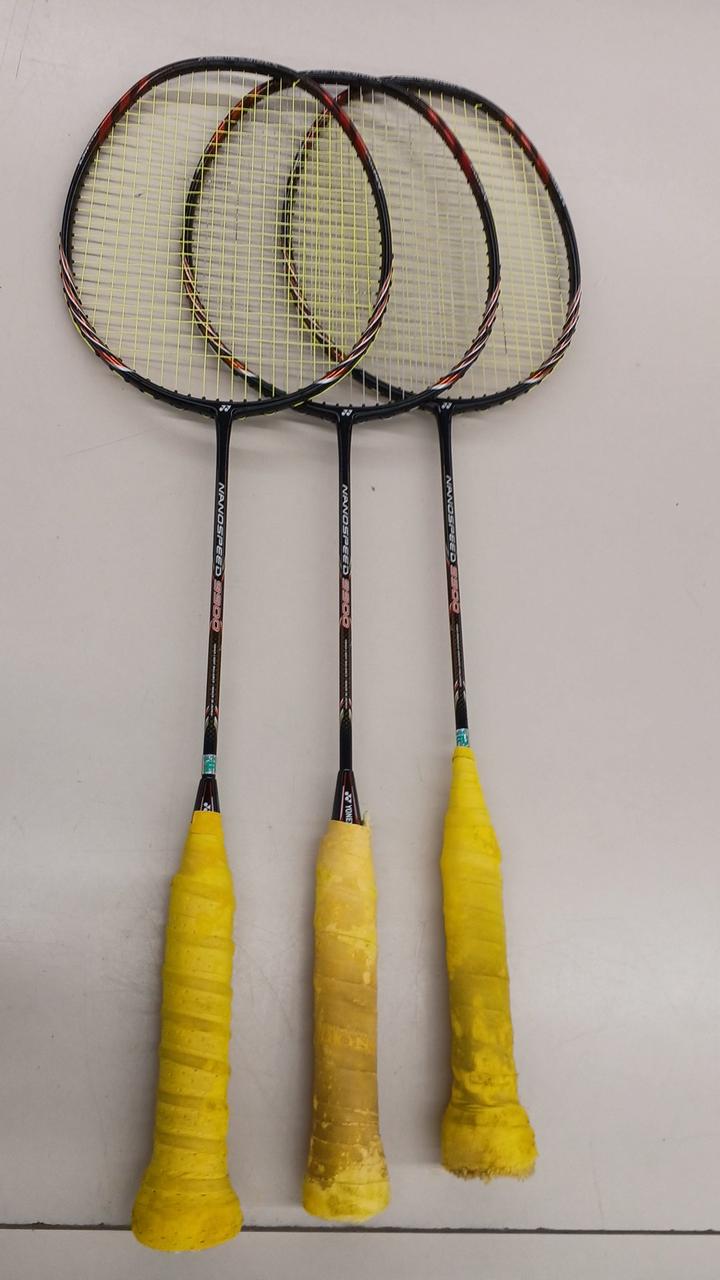 ばどん バドミントンラケット 3本セット YONEX|バトミントンラケット3本セット|HARDOFFオフモール
