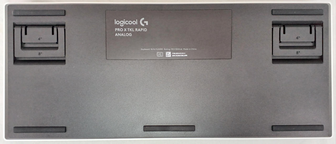 ４°/８°の二種類の角度を選択可能