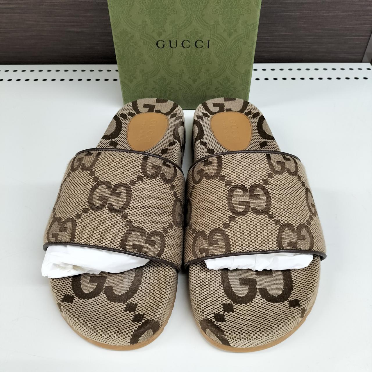 グッチ(GUCCI)|ジャンボGGキャンバスサンダル|HARDOFFオフモール