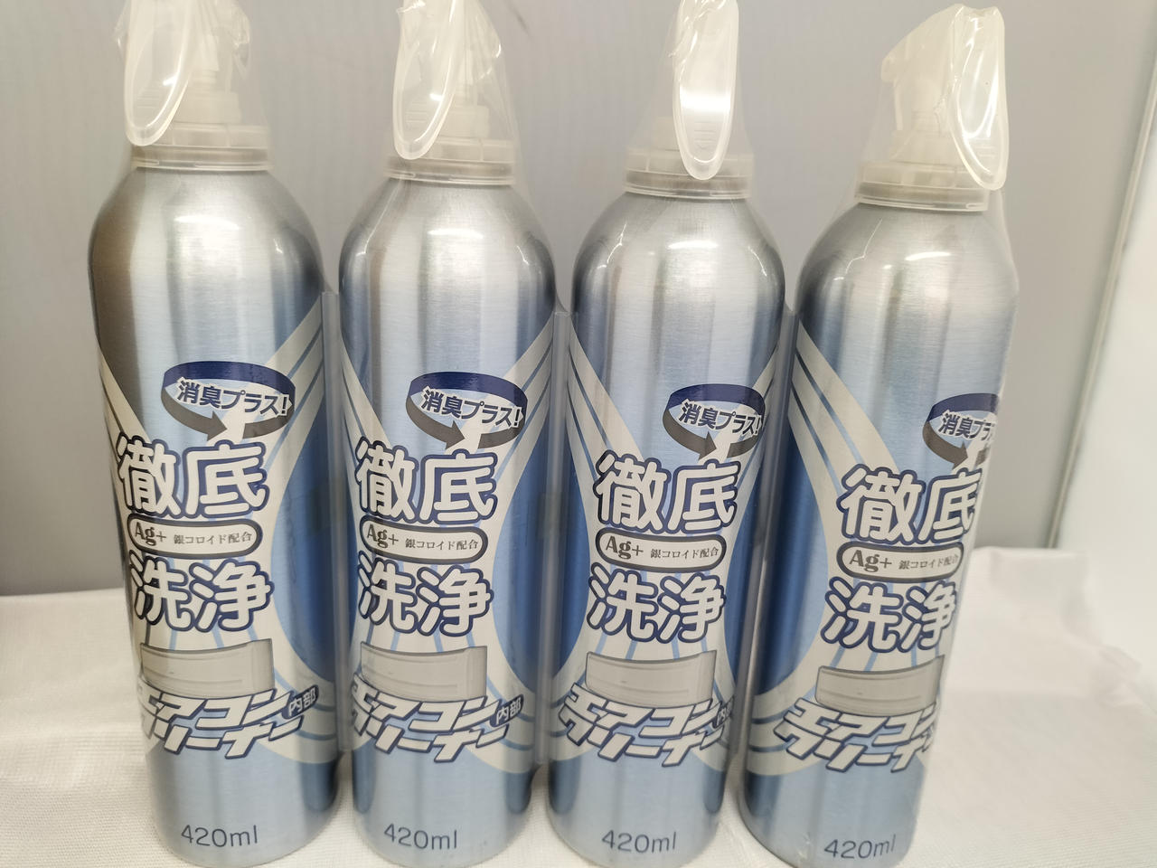 エアコンクリーナーAG 消臭プラス 420ml×4本 おためし新商品ナビ 