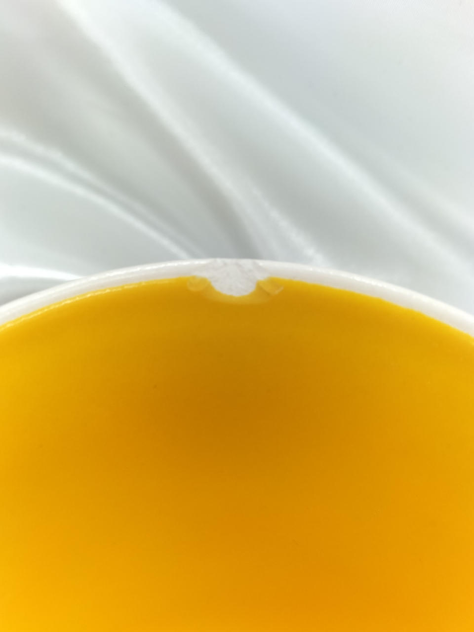 オレンジのみ縁に欠けあります