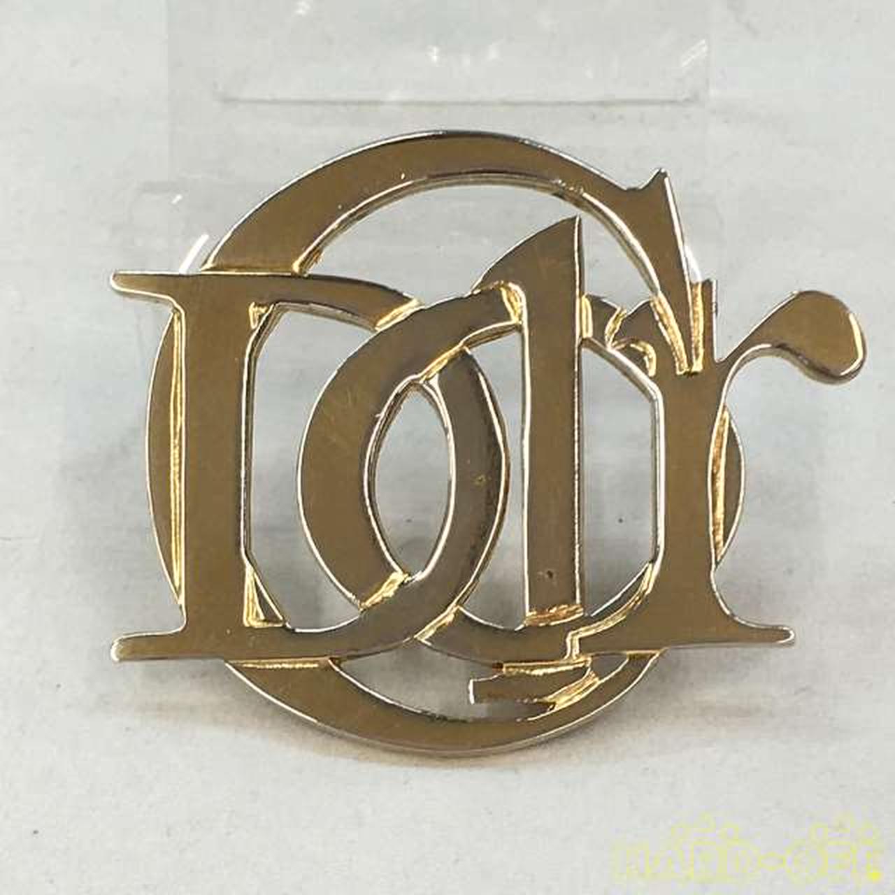 人気 ChristianDior ビッグロゴ ブローチ　parfums ゴールド 人気 ChristianDior ビッグロゴ ブローチparfums ゴールド