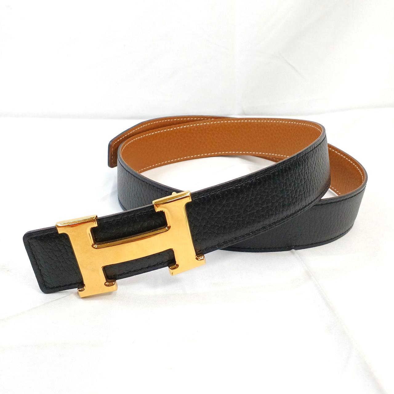 HERMES エルメス　ベルト エルメス HERMES モールHベルト80cm U刻 オレンジ・ローズ