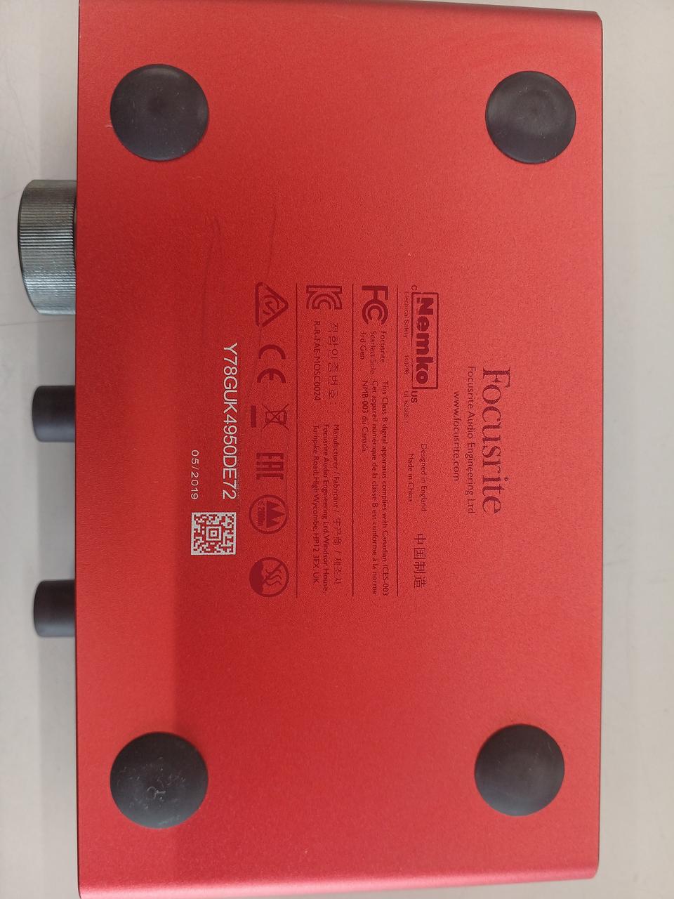 フォーカスライト(FOCUSRITE)|オーディオインターフェイス