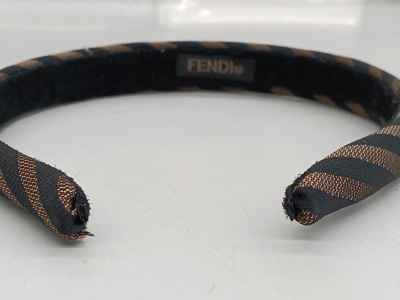 【FENDI】カチューシャ 中古・古着通販】FENDI (フェンディ) ズッカ柄カチューシャ ブラウン
