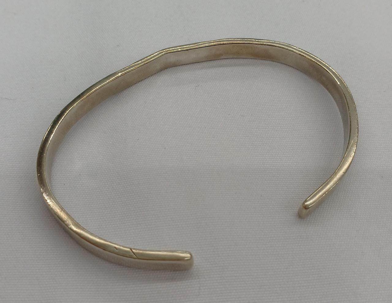 L 特大　貴重　槌目　特注　極美品　ARIZONA FREEDOM バングル ARIZONA FREEDOM=人気プレートブレスレット＆K18付唐草バングル