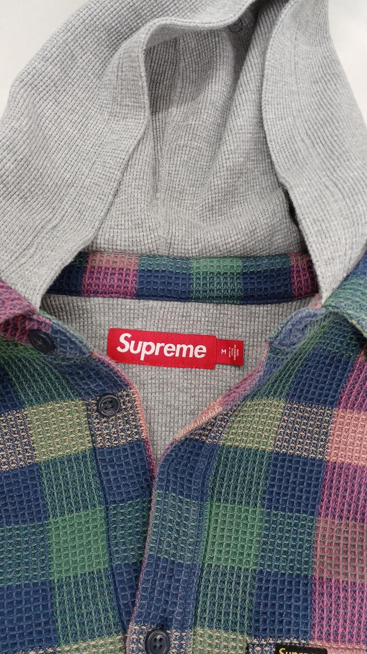 シュプリーム(SUPREME)|ワッフルプレイドフードシャツ|【ハードオフ