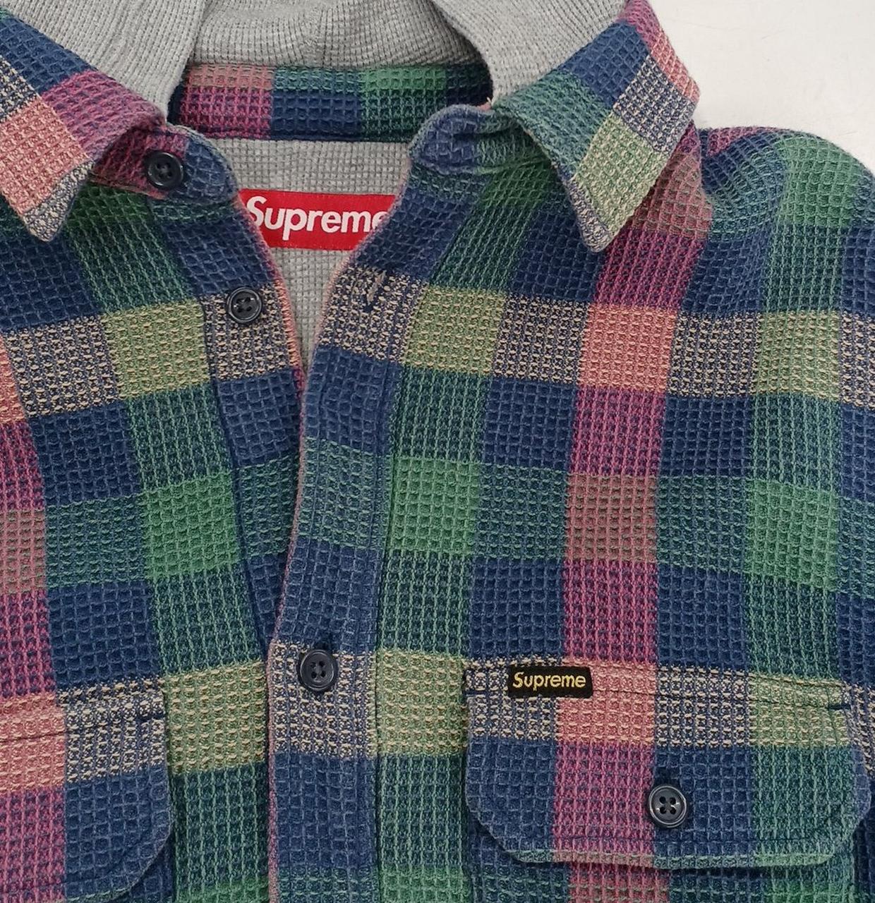 シュプリーム(SUPREME)|ワッフルプレイドフードシャツ|【ハードオフ