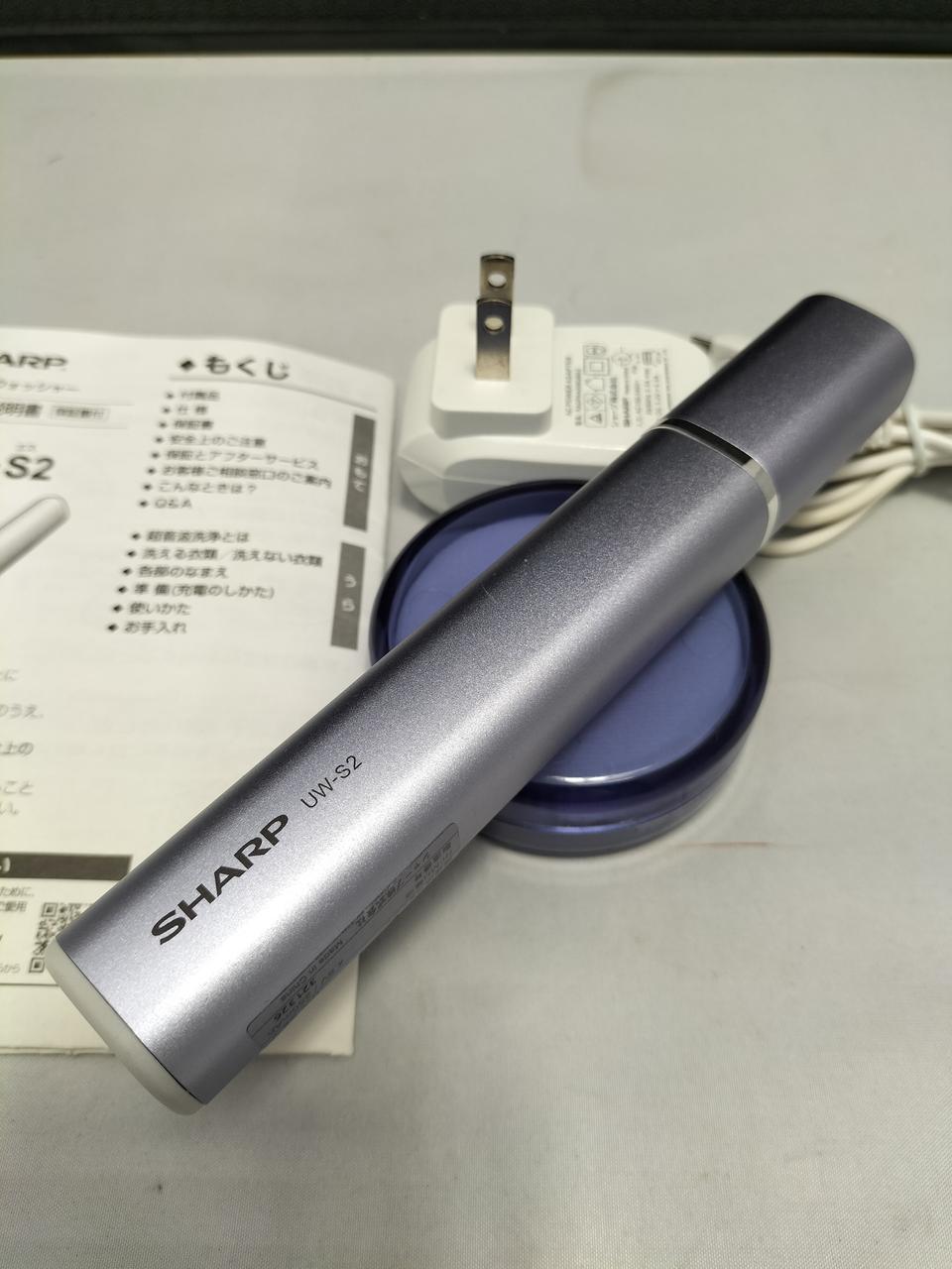 SHARP UW-S2-S 超音波ウォッシャー　パフ未使用 Amazon.co.jp: シャープ SHARP 超音波ウォッシャー (コンパクト