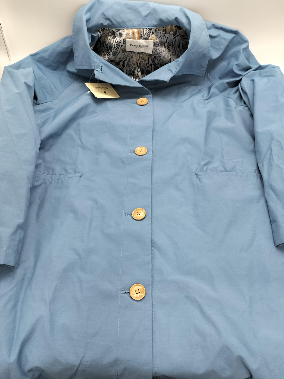 フェリシモ 型番：CS-392-398-28 ＬＬサイズ ステンカラーコート BLUE