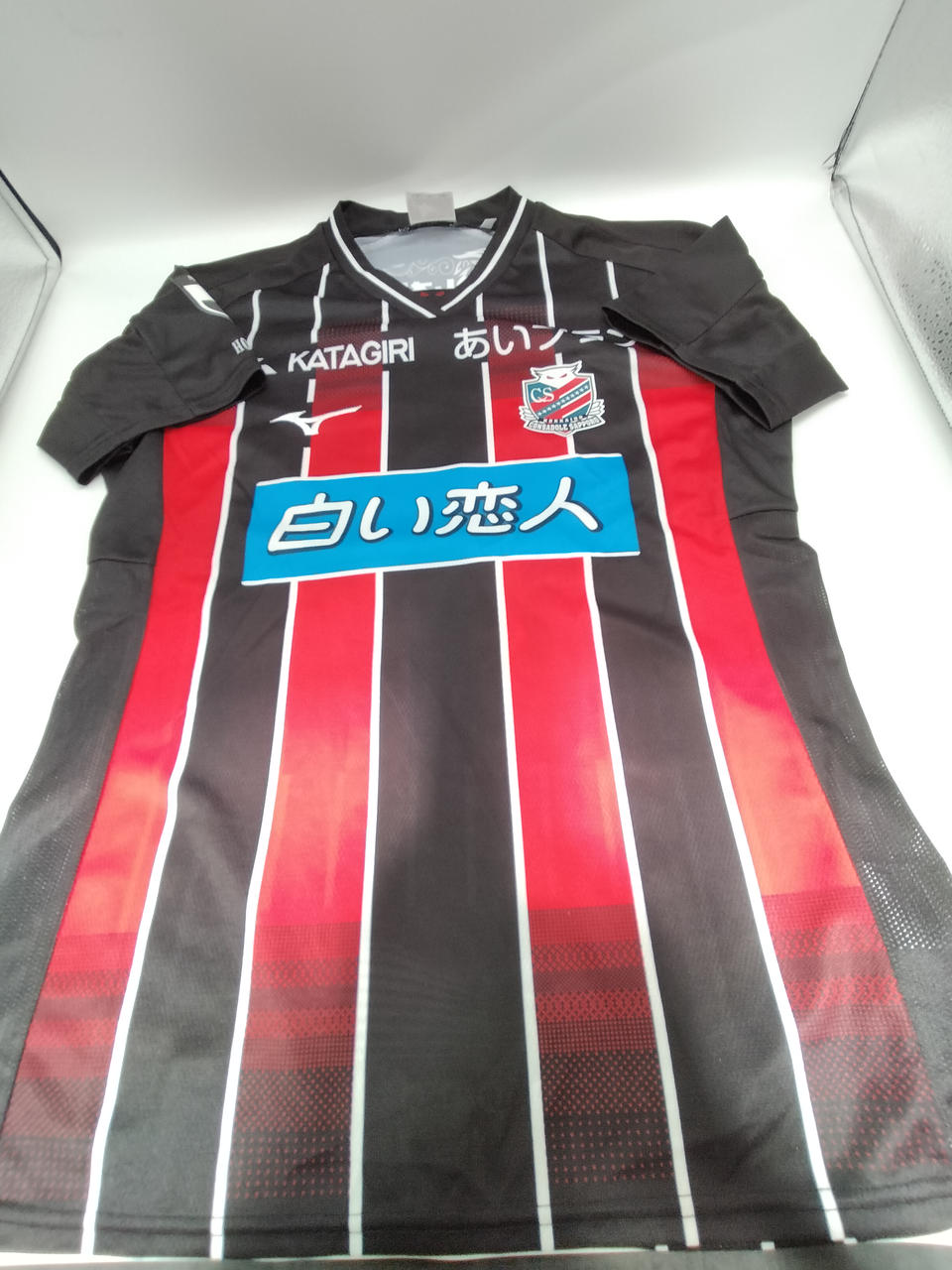 コンサドーレ札幌 Mizuno シャツ 赤黒 ラスト1品 MIZUNO ミズノ メンズ サッカー/フットサル ライセンスシャツ