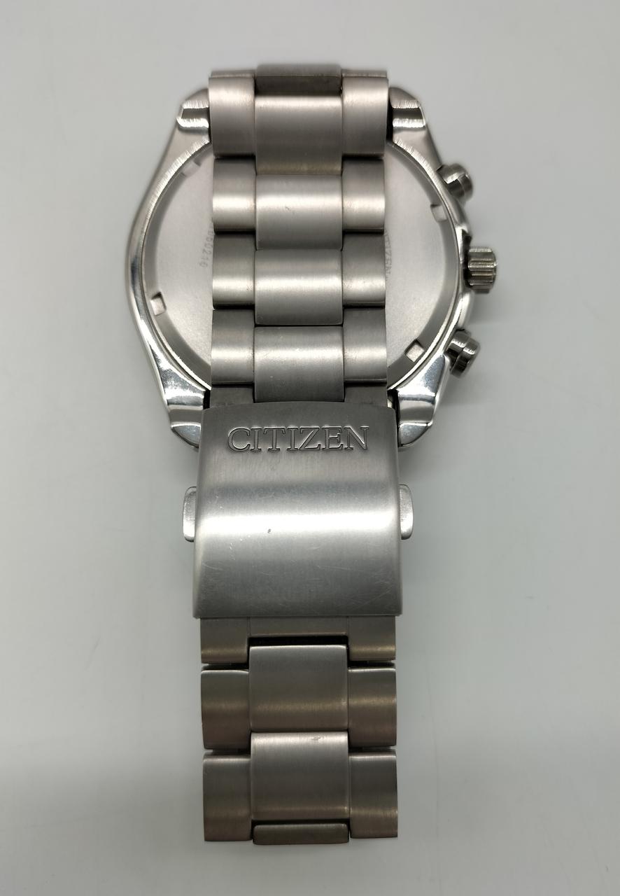 腕時計 CITIZEN 電波ソーラー クロノグラフ B612-S068576 CITIZEN ☆良品【CITIZEN】シチズン エコドライブ クロノグラフ