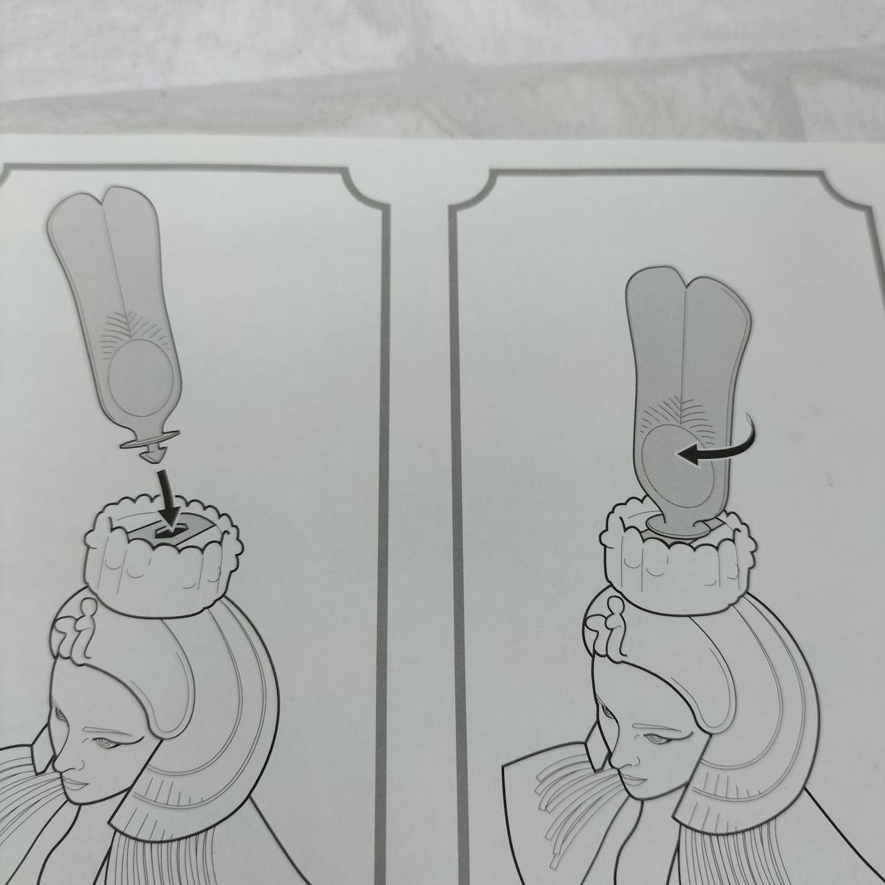 頭の飾りパーツ欠品