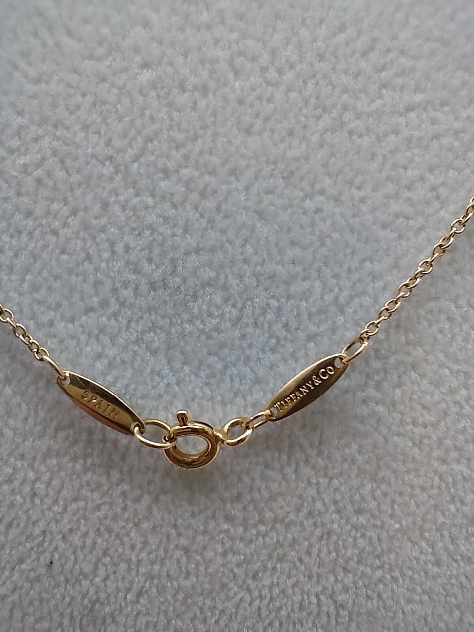 ティファニー　バイザヤードシングルダイヤモンドペンダント　Au750 新品同様 ティファニー(TIFFANY&CO.)|バイ ザ ヤード シングル