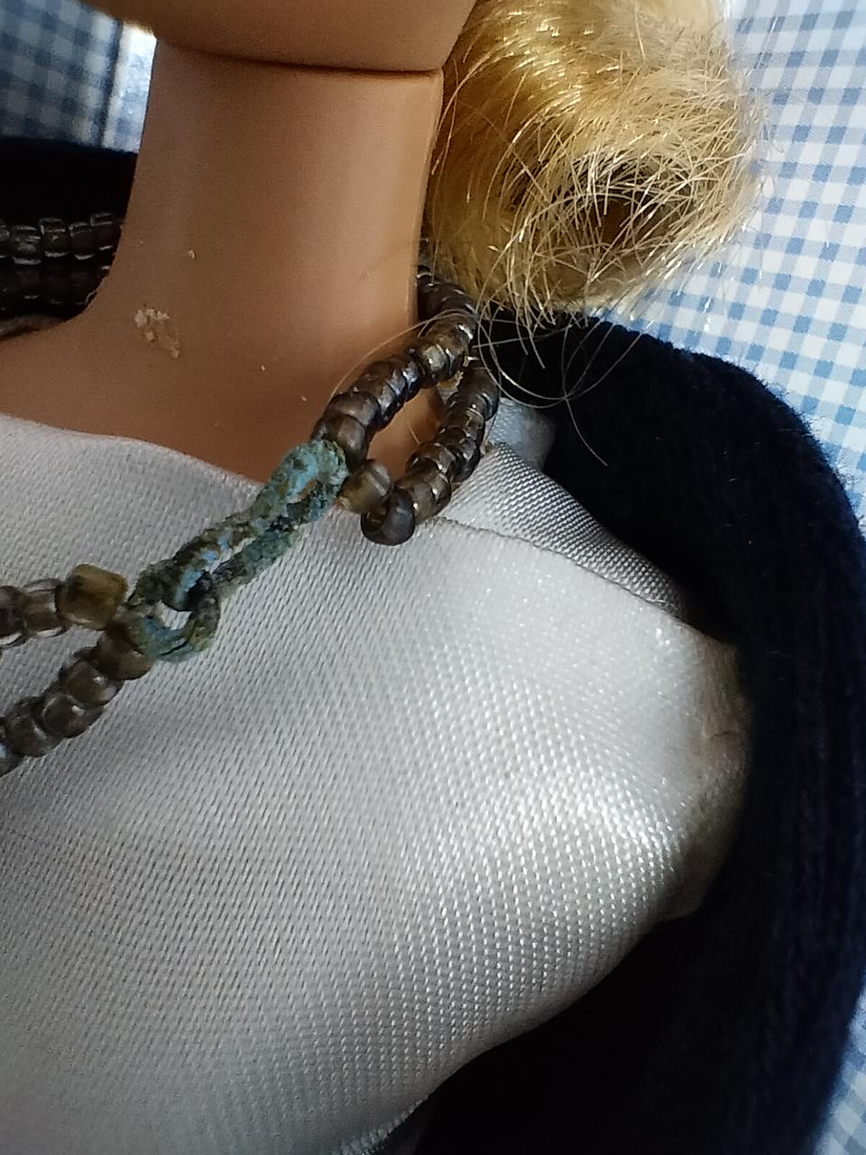 ネックレス緑錆あり