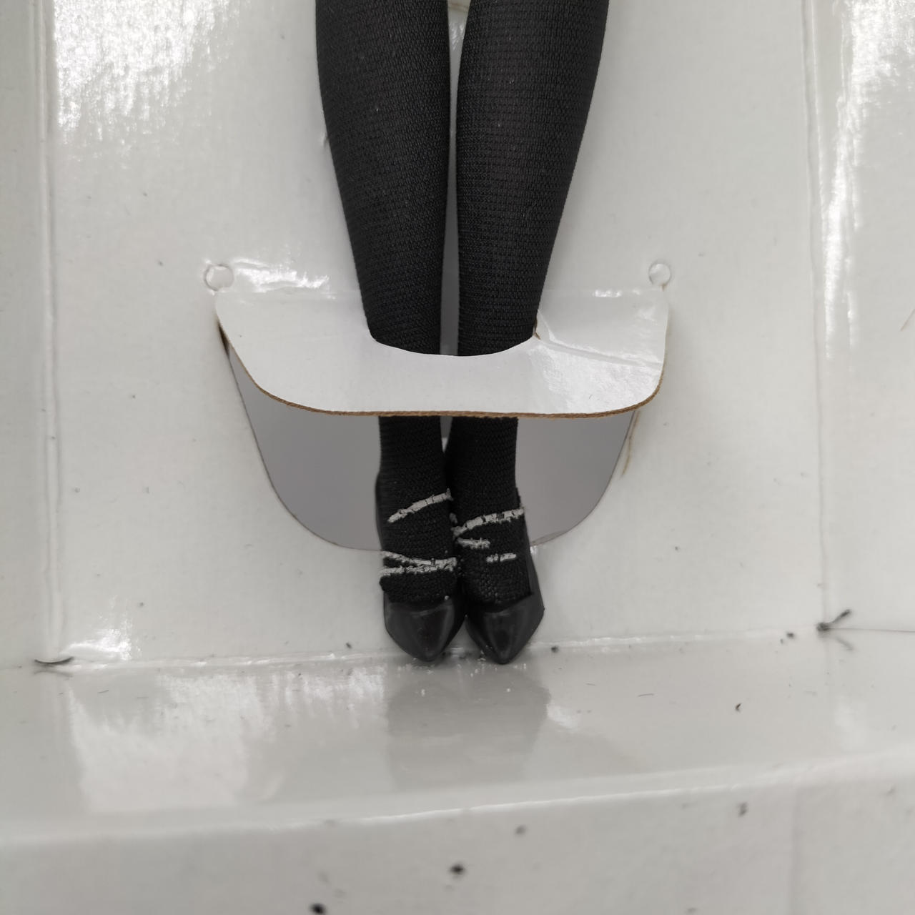 ゴムの劣化のようなあとあり。