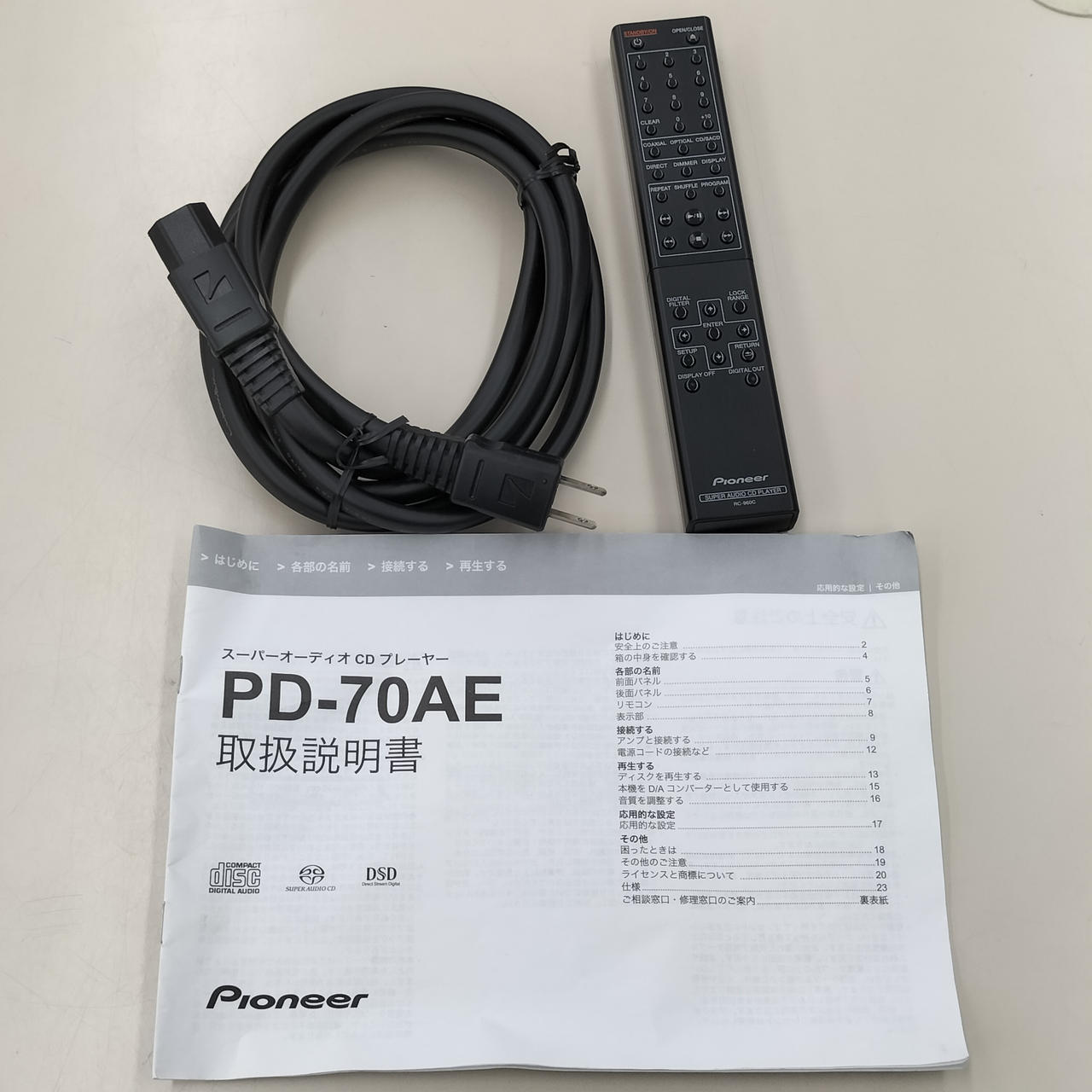 付属品は写真に載っているものだけです。