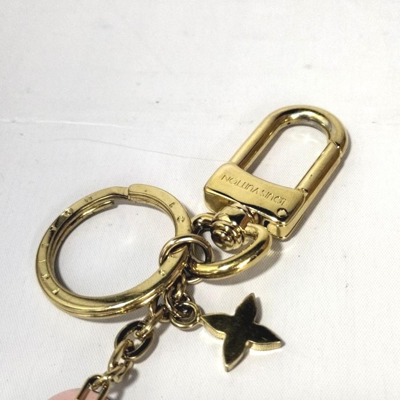 鑑定済】ルイヴィトン ポルトクレ ブルーミング フラワーBB キーリング