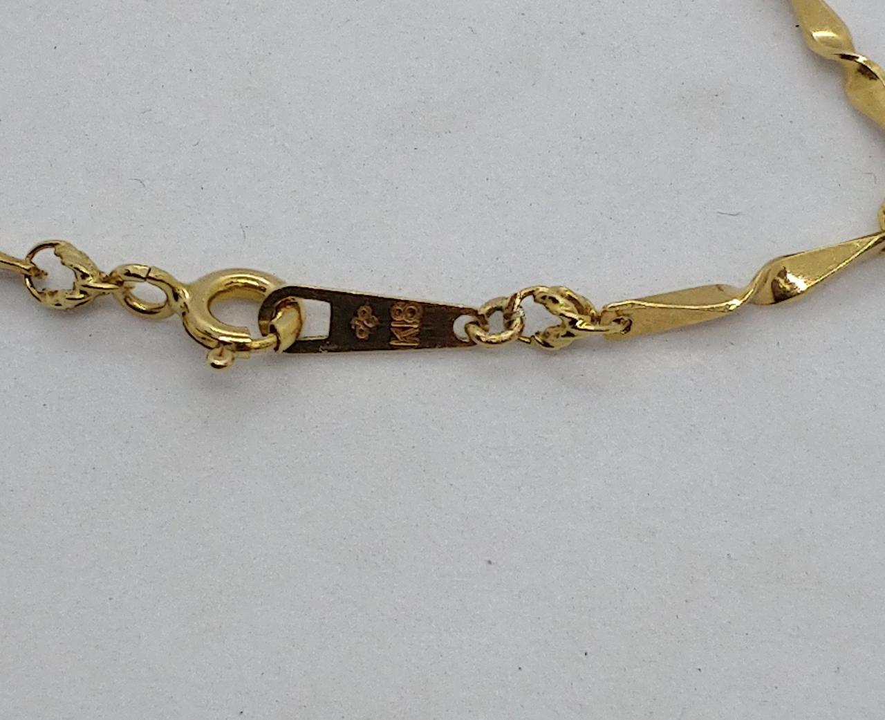 重さ約26gの18金(k18)を使用したブレスレット 祖母の遺品整理の途中で発見 K18 ブレスレット | ブランド品・金・貴金属の高価買取なら