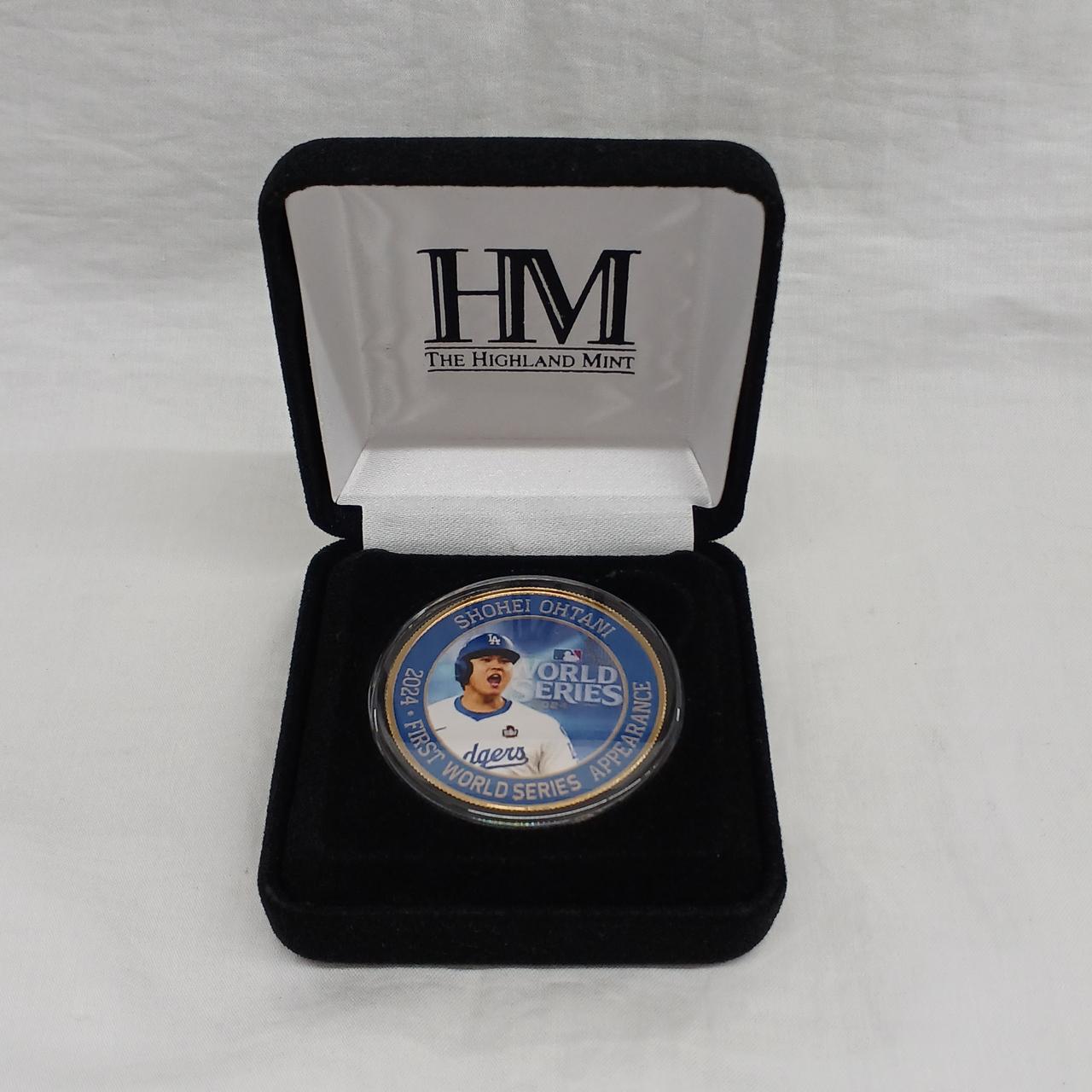 大谷翔平☆初登板記念・チケット&amp;コイン　THE HIGHLAND MINT ドジャース大谷翔平選手 2024年 AL MVP 受賞記念 ダブルコイン