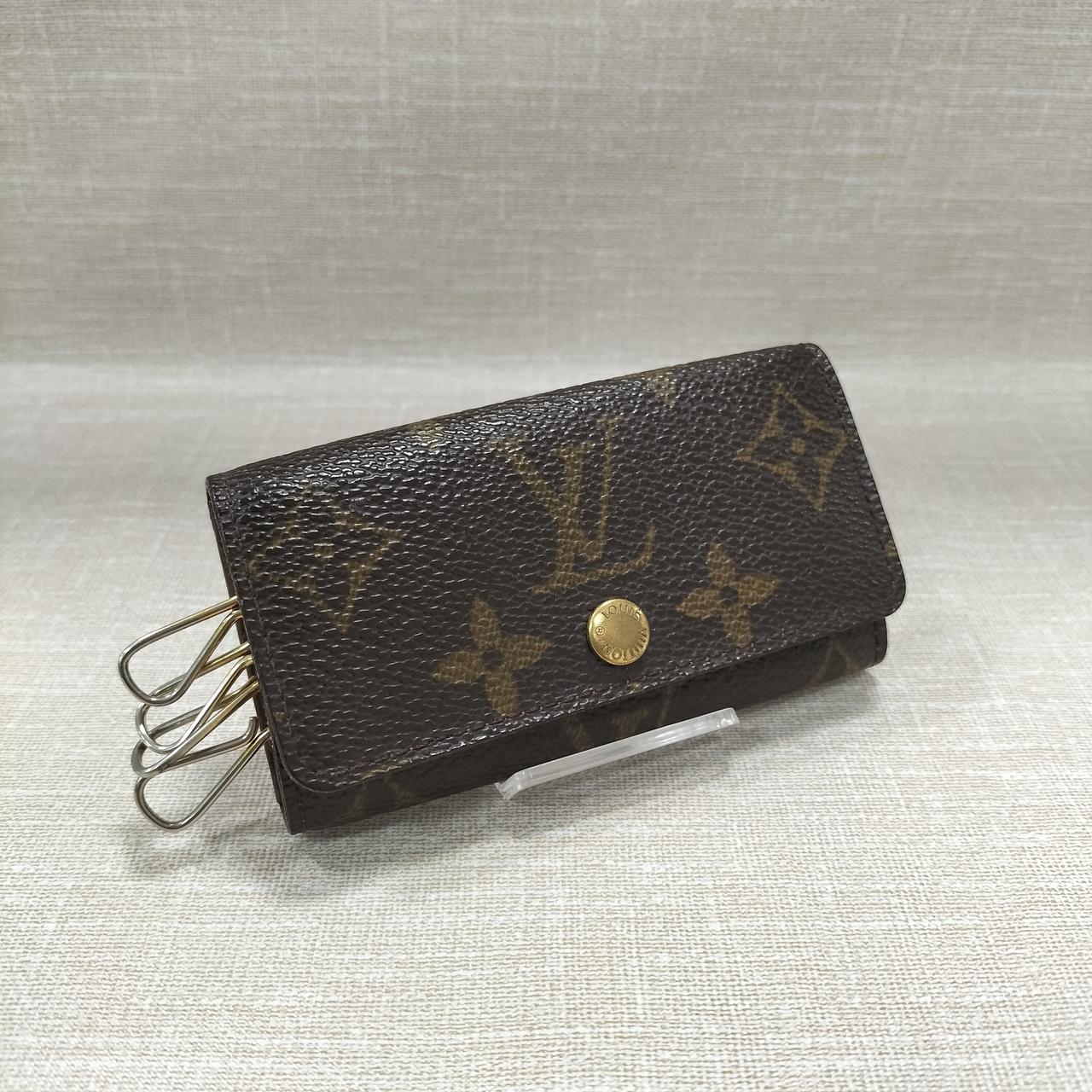 Louis Vuitton ルイ・ヴィトン キーケース ダークブラウン レザー 中古・古着通販】LOUIS VUITTON (ルイ ヴィトン) キーケース