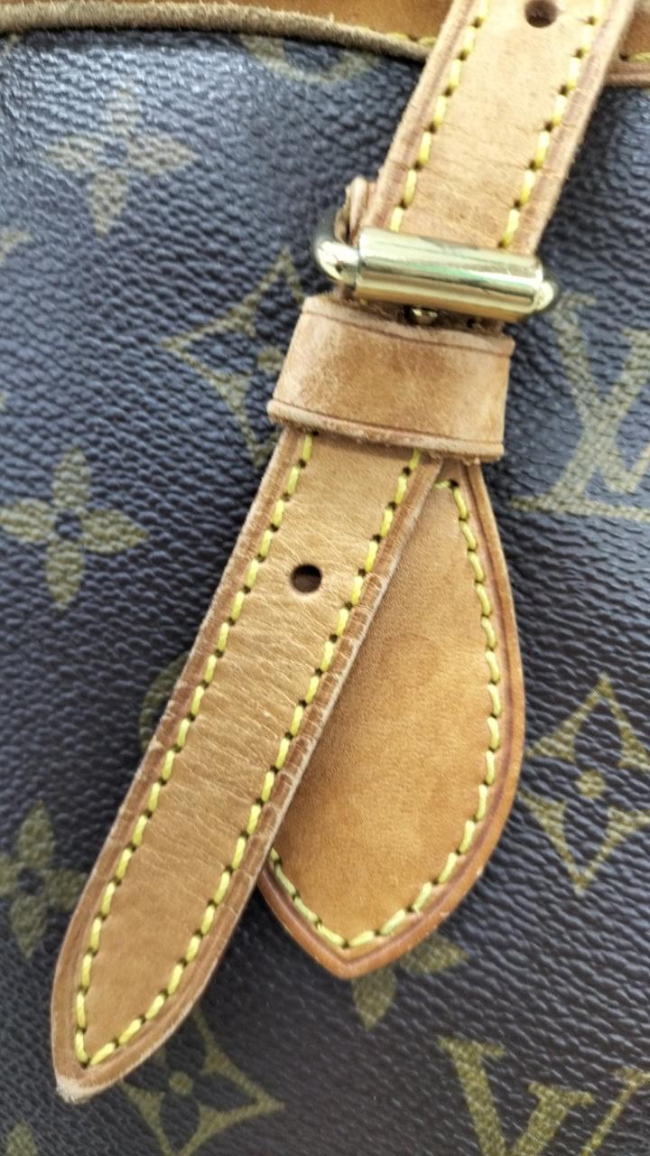 持ち手　付け根4箇所　シミ　ヒビ有り