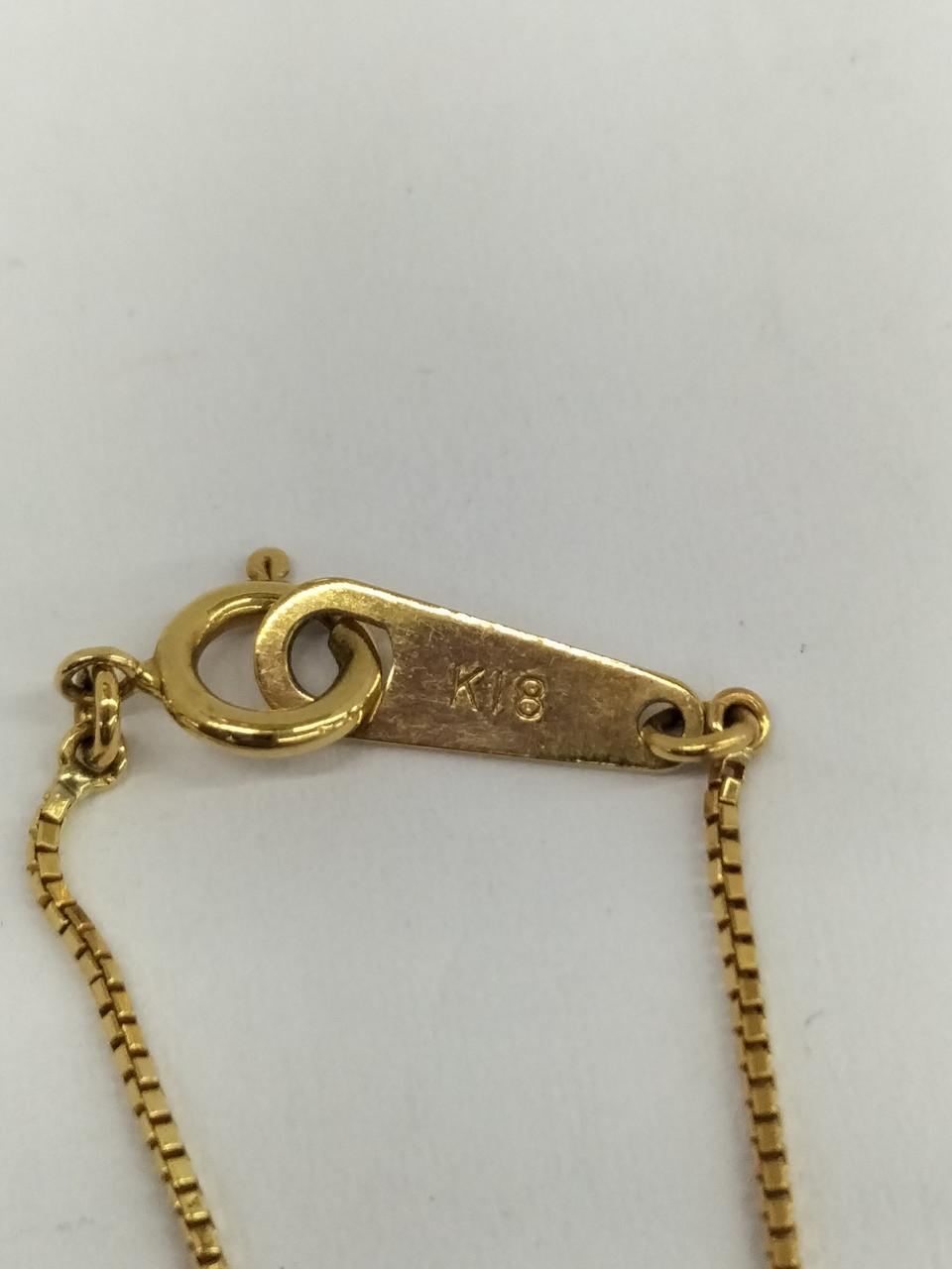 ネックレス　K18　刻印入り　メッキ　まとめ売り K18 ネックレス 225B2SDC4 全長60cm 調5XS: K18(18金)│アクセサリー