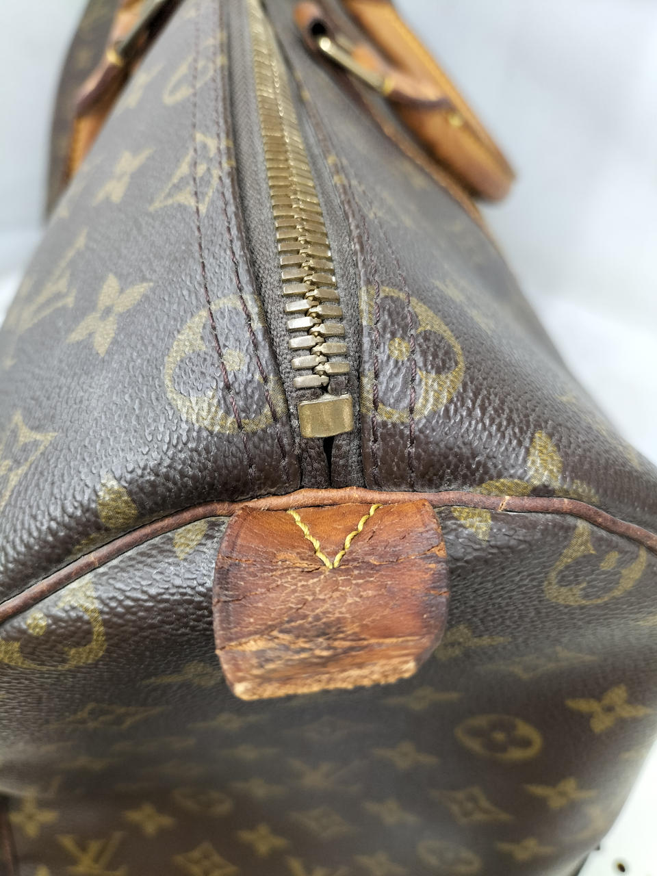 Louis Vuitton ルイヴィトン モノグラム ボストンバッグ ルイヴィトン☆ボストンバッグ カーフレザー モノグラム タグ